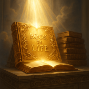 Book of Life beside the books of works at the final judgment