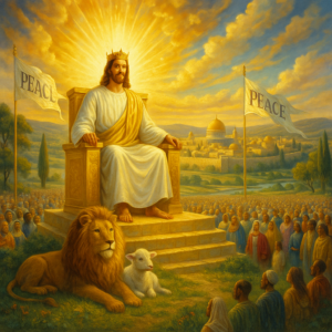 Jesus Christ reigning from Jerusalem during the Millennial Kingdom