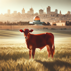 Red heifer in Israel, seen as a sign of prophetic fulfillment